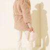 Fitted Cuffed Ribbed Hem with Faux Fur Lined Jacket Latte - Image 3