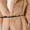Fitted Cuffed Ribbed Hem with Faux Fur Lined Jacket Latte - Image 4