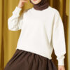 Basic crew neck tunic White