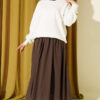Basic crew neck tunic White – Image 2
