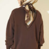 Basic crew neck tunic Brown – Image 3