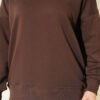 Basic crew neck tunic Brown – Image 4