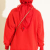 Basic crew neck tunic Red – Image 3