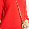 Basic crew neck tunic Red – Image 4