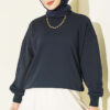 Basic crew neck tunic Navy Blue