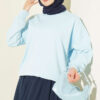 Basic crew neck tunic Blue