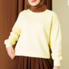 Basic crew neck tunic Yellow