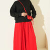 Basic crew neck tunic Black – Image 2