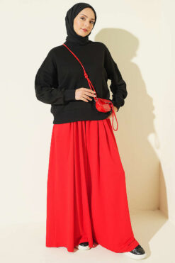 Alternative view of Basic crew neck tunic Black