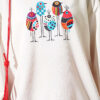 Printed Crew Neck Two-Piece Set Red – Image 4