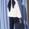 Printed Crew Neck Two-Piece Set Navy Blue – Bild 3