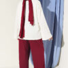 Printed Crew Neck Two-Piece Set Plum - الصورة 3