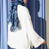 Ribbed Crew Neck Long-Sleeve French Terry Tie-Front Tunic Ecru - Imagen 3