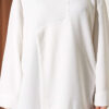 Raglan Sleeve Crew Neck Tunic with Side Slit White - immagine 4