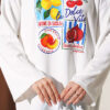 Round Neck Fruit-Print French Terry Tunic Ecru – Bild 4