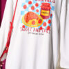 Raspberry Print French Terry Crew Neck Tunic Ecru – Bild 4