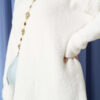 Crew Neck Sweater with Beard Detail White - الصورة 4