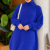Crew Neck Sweater with Beard Detail Saxon Blue