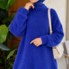 Crew Neck Sweater with Beard Detail Saxon Blue - Imagen 3