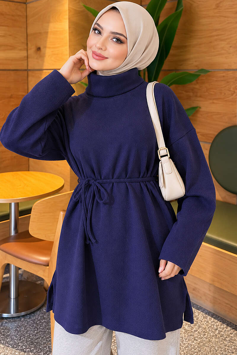 Tunic Navy Blue - الصورة 3