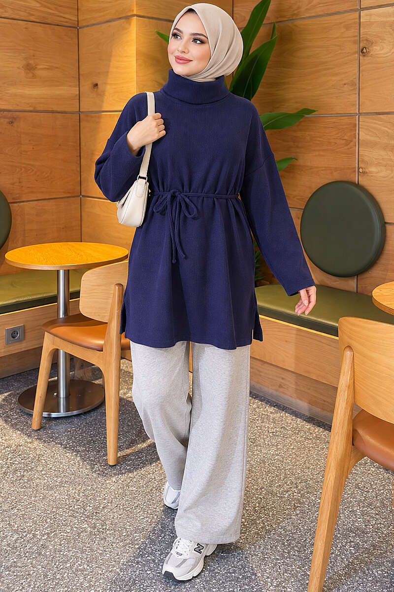 Tunic Navy Blue - الصورة 2