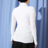 Turtleneck Fingerless Knit Sweater Ecru - immagine 3