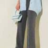 Wide Leg Knit Trousers Smoke – Image 2