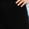 Wide Leg Knit Trousers Black – Image 4