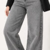 Straight Leg Light Blue Denim Jeans Black - immagine 3