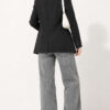 Straight Leg Light Blue Denim Jeans Black - immagine 4