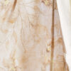Botanical Floral Pattern Bamboo Shawl Beige - immagine 4
