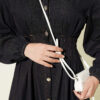 Button-Front Pleated Dress Navy Blue - Image 4