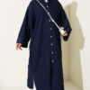 Button-Down Long Tunic Denim