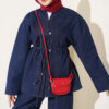 Brit Buttoned Cotton French Terry Two-Piece Set Dark Blue - Imagen 2