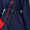 Brit Buttoned Cotton French Terry Two-Piece Set Dark Blue - Imagen 4
