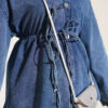 Brit Buttoned Cotton French Terry Two-Piece Set Blue – Bild 4
