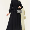 Waistbanded Velvet Two-Piece Set with Hem Edge Black - الصورة 5