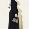 Brit Buttoned Pleated Skirt Set Black - Afbeelding 3