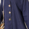 Brooch-Embellished Jacket and Two-Piece Set Blue - immagine 4