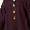 Brooch-Embellished Jacket and Two-Piece Set Plum - Image 4