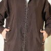 Zip-up jacket with pocket details Brown – Image 4