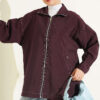 Zip-up jacket with pocket details Plum