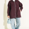 Zip-up jacket with pocket details Plum – Bild 2
