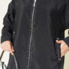 Zip-up jacket with pocket details Black - Imagen 4