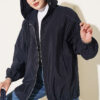 Hooded sweatshirt with pocket detail Navy Blue
