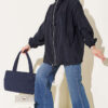 Hooded sweatshirt with pocket detail Navy Blue - Afbeelding 2