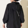 Hooded sweatshirt with pocket detail Black - Afbeelding 3
