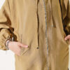 Hooded sweatshirt with pocket detail Oil Green - الصورة 4