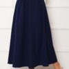 Sporty French Terry Two-Piece Set with Pocket Detail and Hem Edge Azure – Image 2
