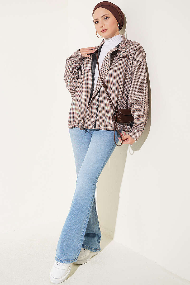 Pocketed Spanish-style Wide-Leg Denim Trousers Light Blue - Imagen 2